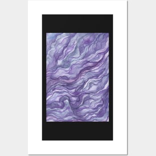 Violet Waves Posters and Art